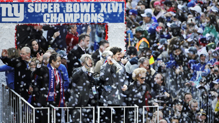 Super Bowl NYC Parade Football