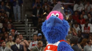 Lakers' Hayes suspended 1 game for pushing Wizards mascot 'G-Wiz' – NBC4  Washington