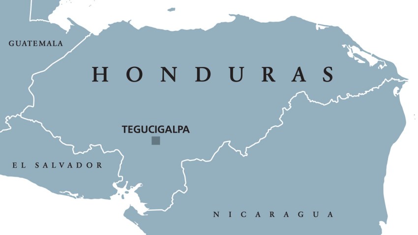 HondurasPoliticalMapGray
