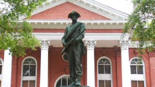 The Silent Sentinel Statue in Leesburg, Virginia.