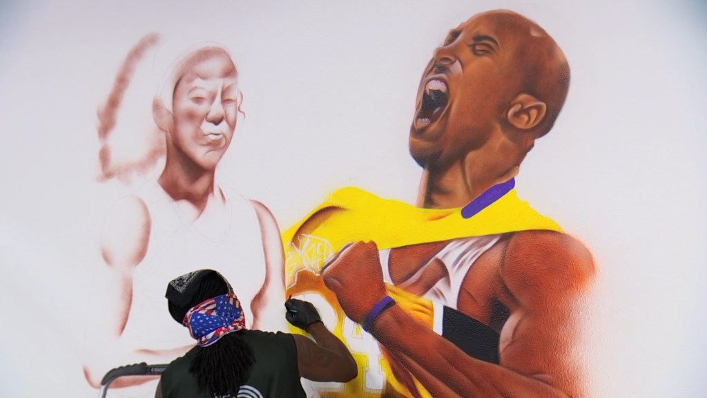 Dallas Artist Honors Kobe Bryant With Mural Nbc4 Washington