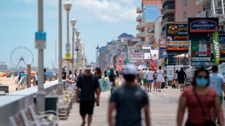 Ocean City boardwalk crowds