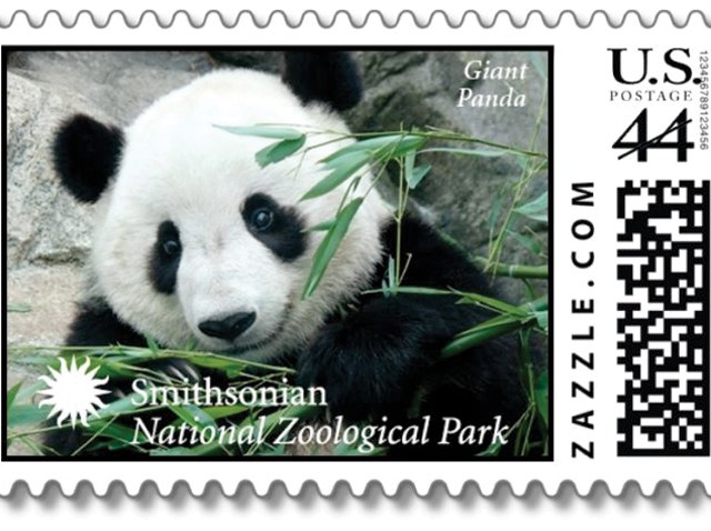 National Zoo panda stamp