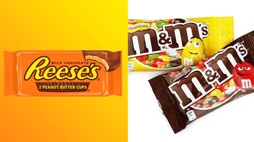 peanut butter cups m&ms