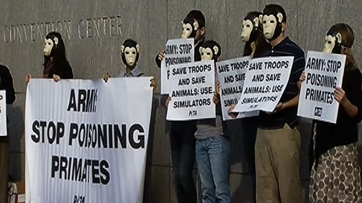 PETA Protesters Take on Army at Washington Convention Center – NBC4 ...