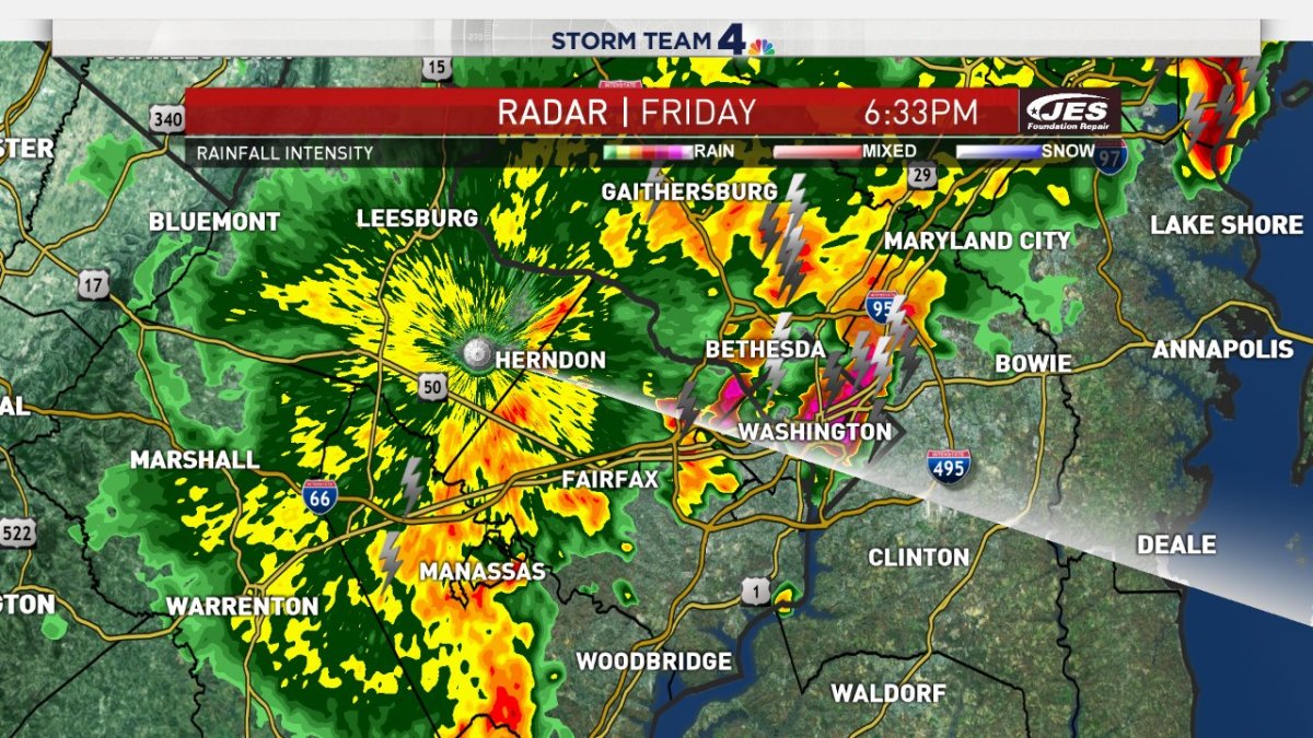 Heavy Rain Douses DC Area; Water Rescues Reported – NBC4 Washington
