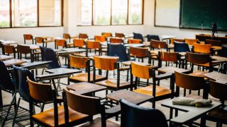 An empty classroom