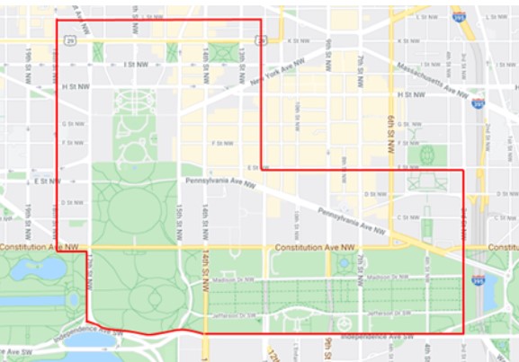 Dc Road Closures This Weekend Map Some Dc Roads Closed For Demonstrations This Weekend Nbc4 Washington