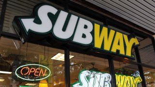 In this Oct. 21, 2015 file photo, a Subway restaurant is seen in Miami, Florida.