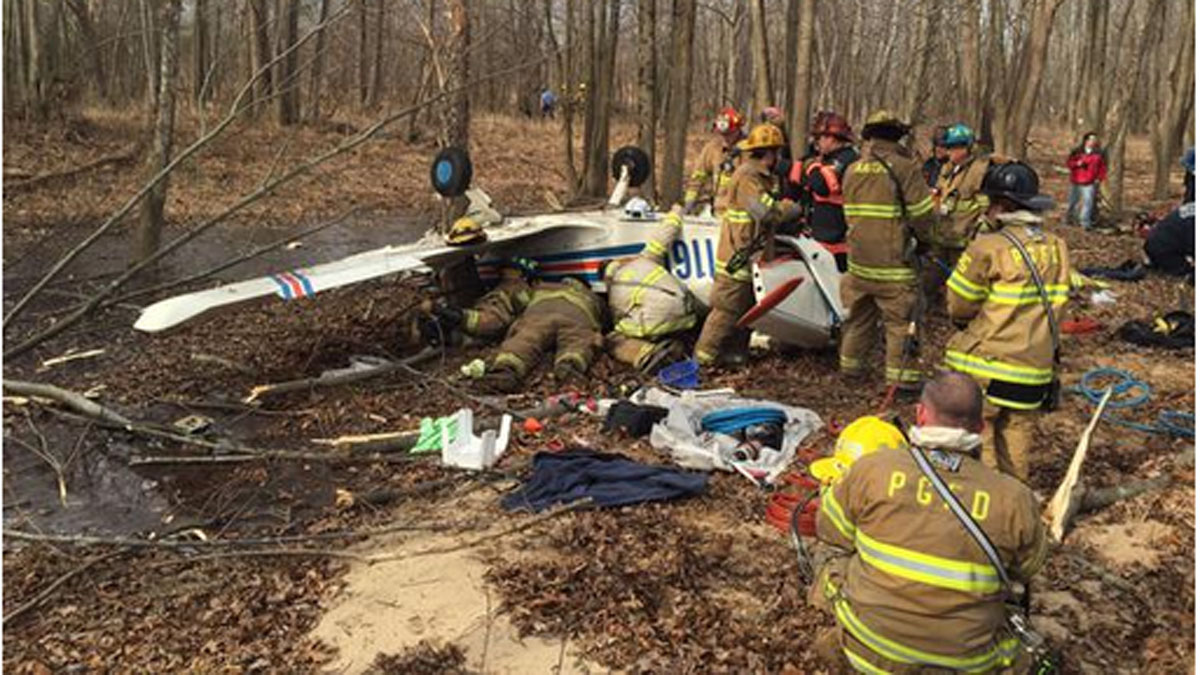 Small Plane Crashes into Woods at Tipton Airport NBC4 Washington