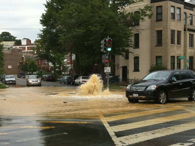 u street water main break photo 2