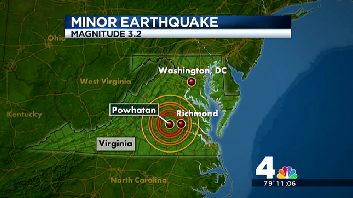Highest magnitude earthquake in virginia