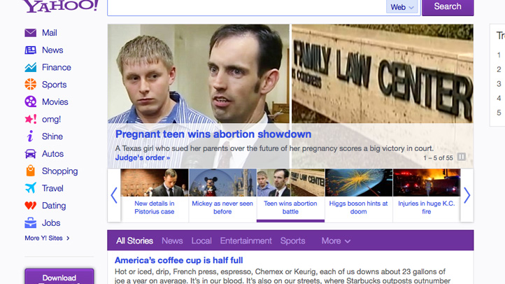 yahoo redesign