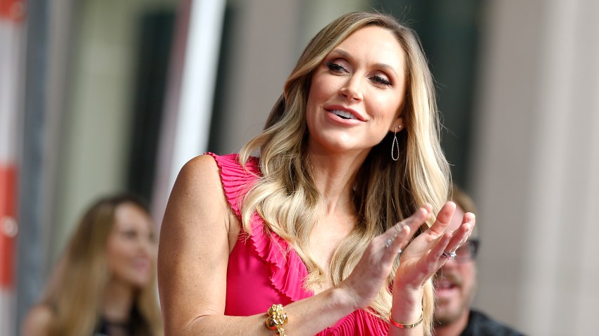 NEW YORK, NEW YORK - JULY 19: Lara Trump is on stage as Phil Vassar performs on "FOX & Friends" All-American Summer Concert Series on July 19, 2019 in New York City.