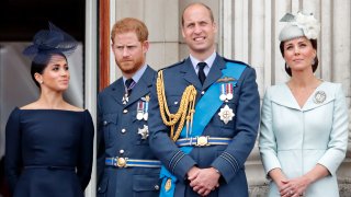 Meghan, Duchess of Sussex, Prince Harry, Duke of Sussex, Prince William, Duke of Cambridge and Catherine, Duchess of Cambridge