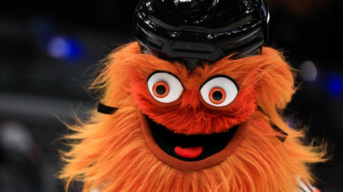 gritty mascot stuffed animal