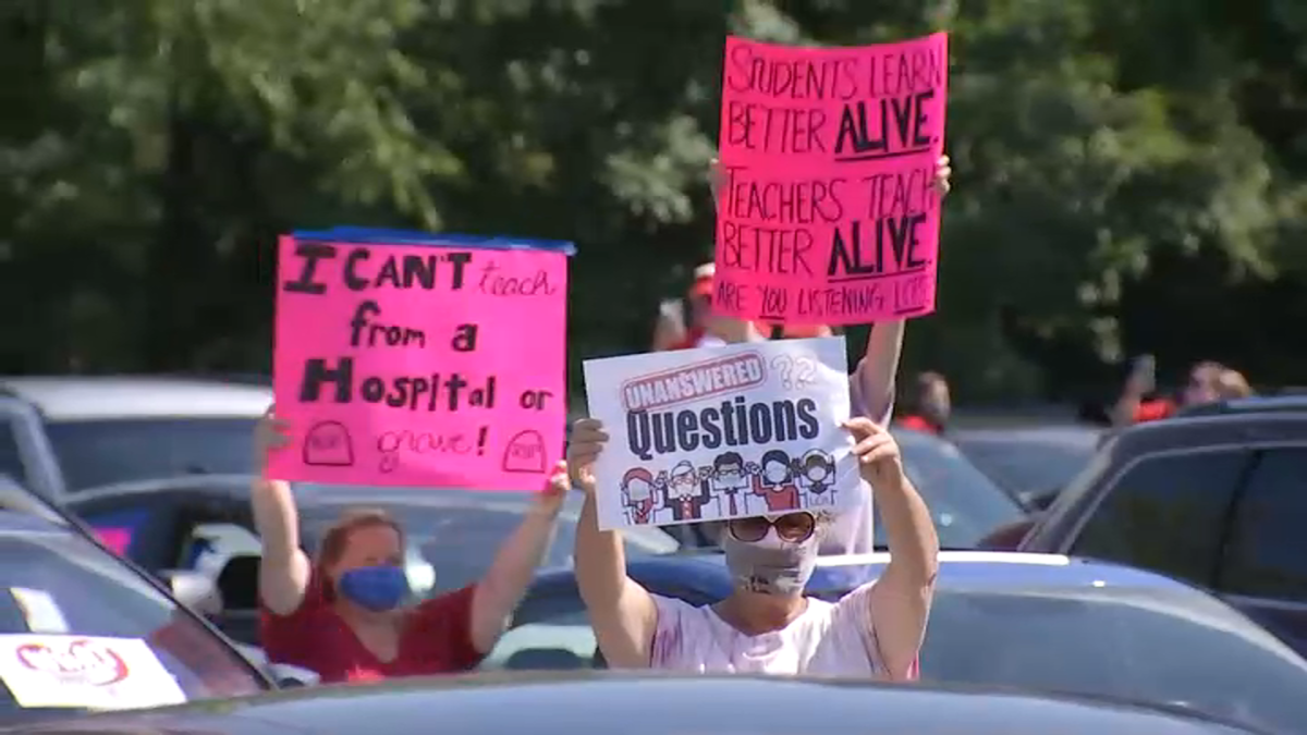 Loudoun County Teachers Rally Against In-Person Instruction – NBC4 ...