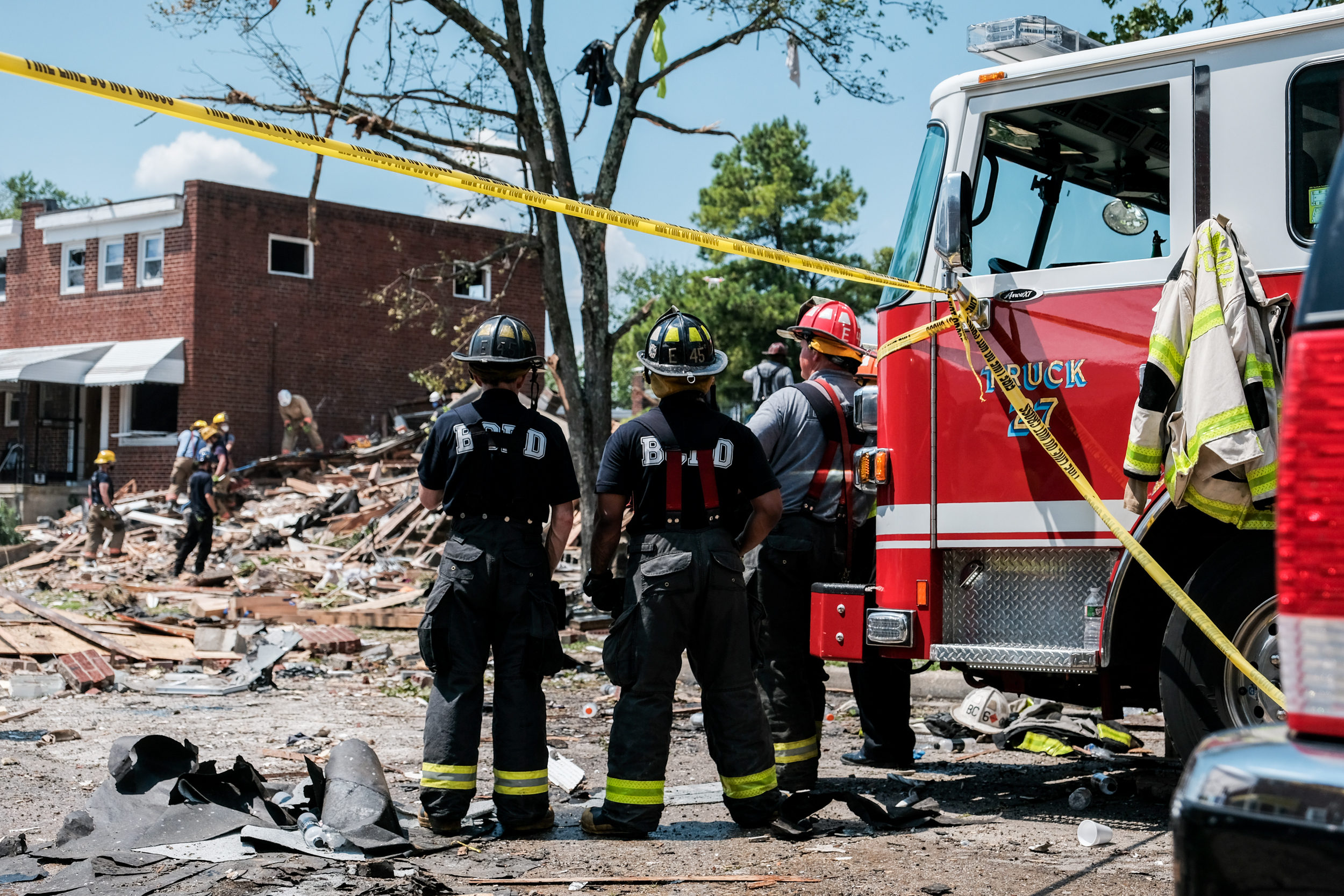 Photos Explosion in Baltimore Destroys Several Homes, Leaves Two Dead