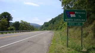 United States Highway 21 between Independence, Virginia and Sparta, North Carolina.