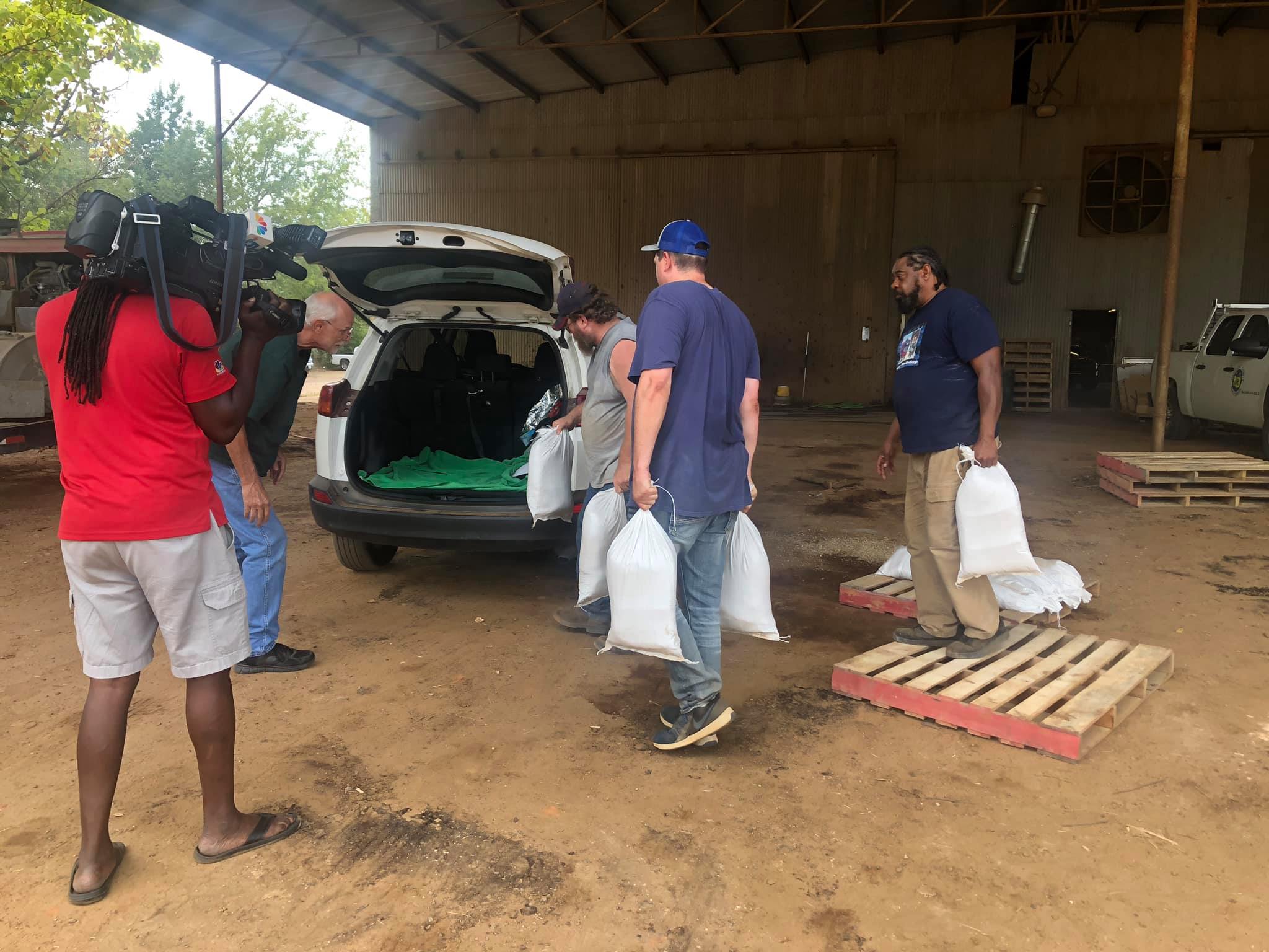 We’re in East Texas where crews in Harrison County handed out sand bags to residents throughout the day. There’s a tropical storm warning in effect.