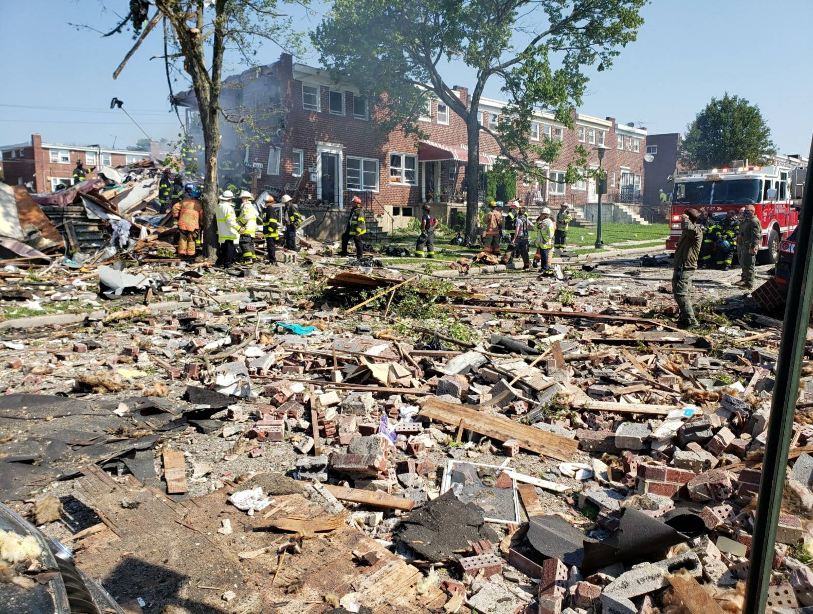 Photos: Explosion in Baltimore Destroys Several Homes, Leaves Two Dead ...