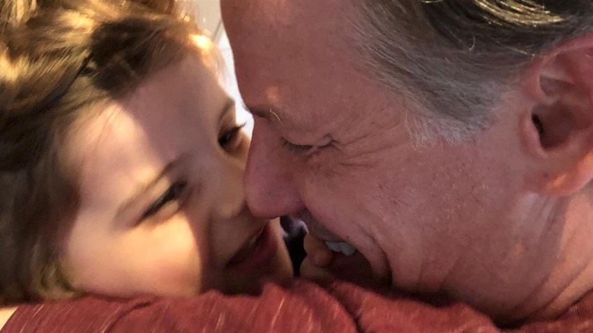 Richard Engel with his son Henry.