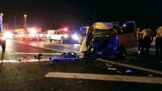 I-95 crash wreckage