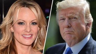 FILE - Porn actor Stormy Daniels; former President Donald Trump
