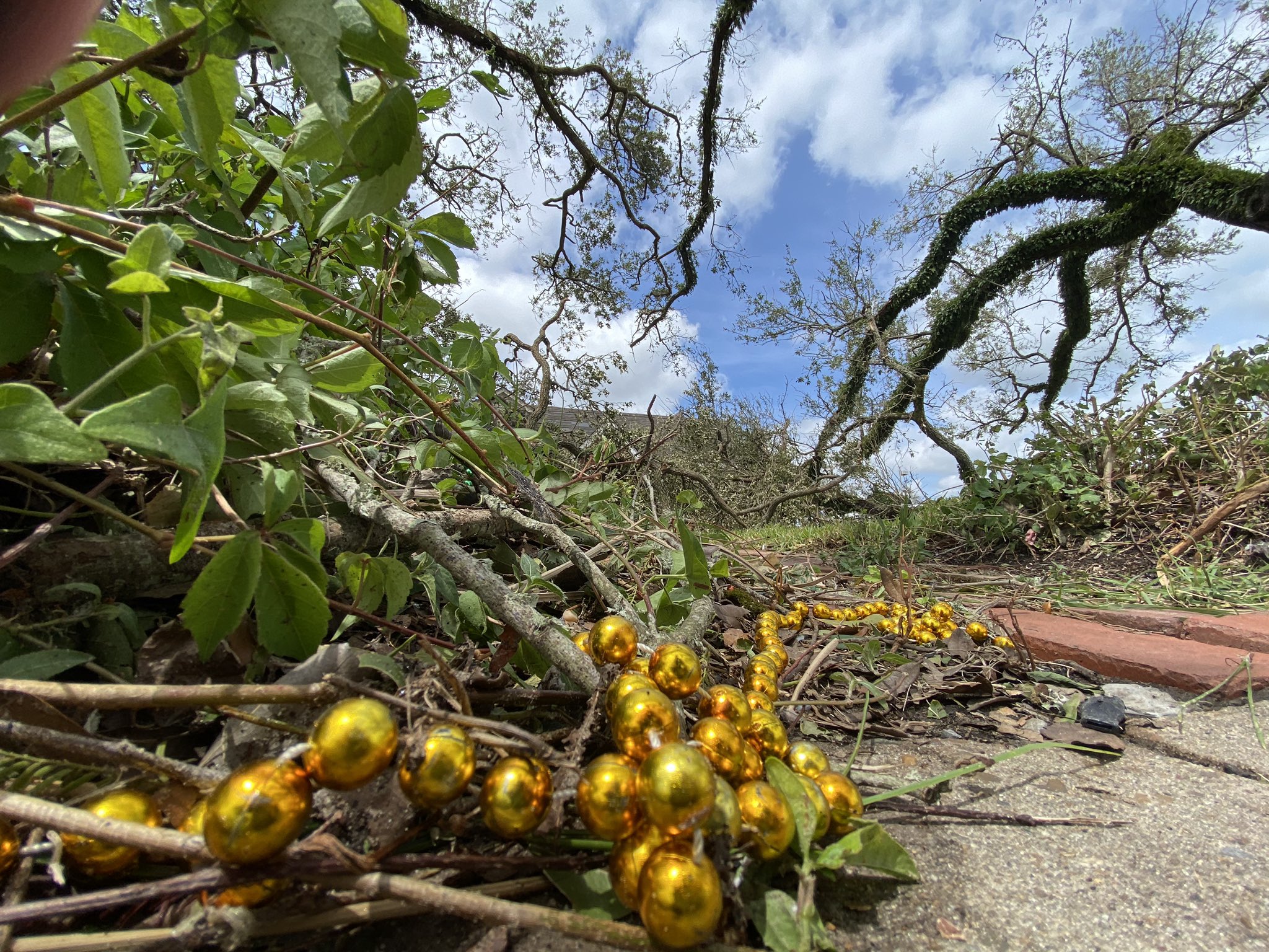 Storm damage in Lake Charles.