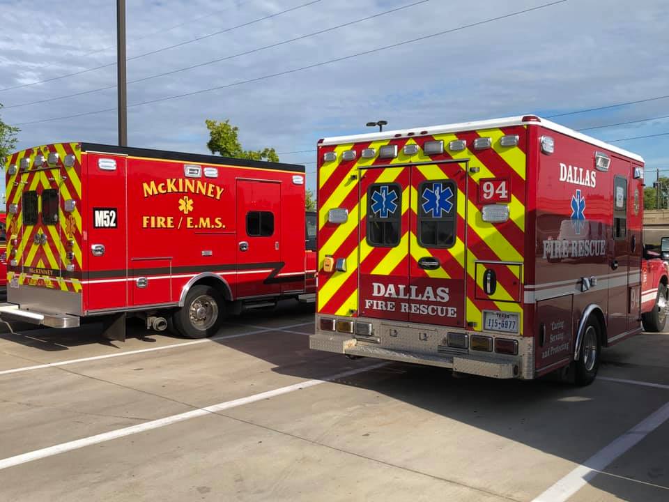 Great seeing our North Texas Rescue crews and others at Buc-ee&#8217;s in Baytown rolling East towards Louisiana for mutual aid.