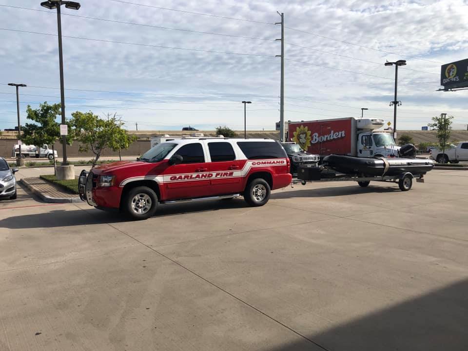 Great seeing our North Texas Rescue crews and others at Buc-ee&#8217;s in Baytown rolling East towards Louisiana for mutual aid.