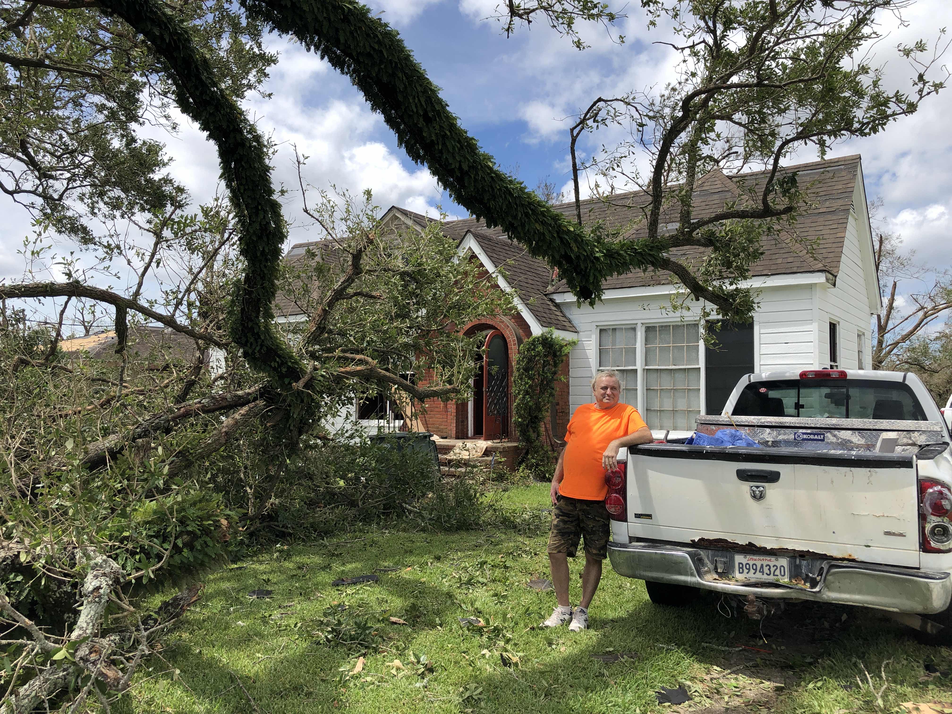 Storm damage in Lake Charles.