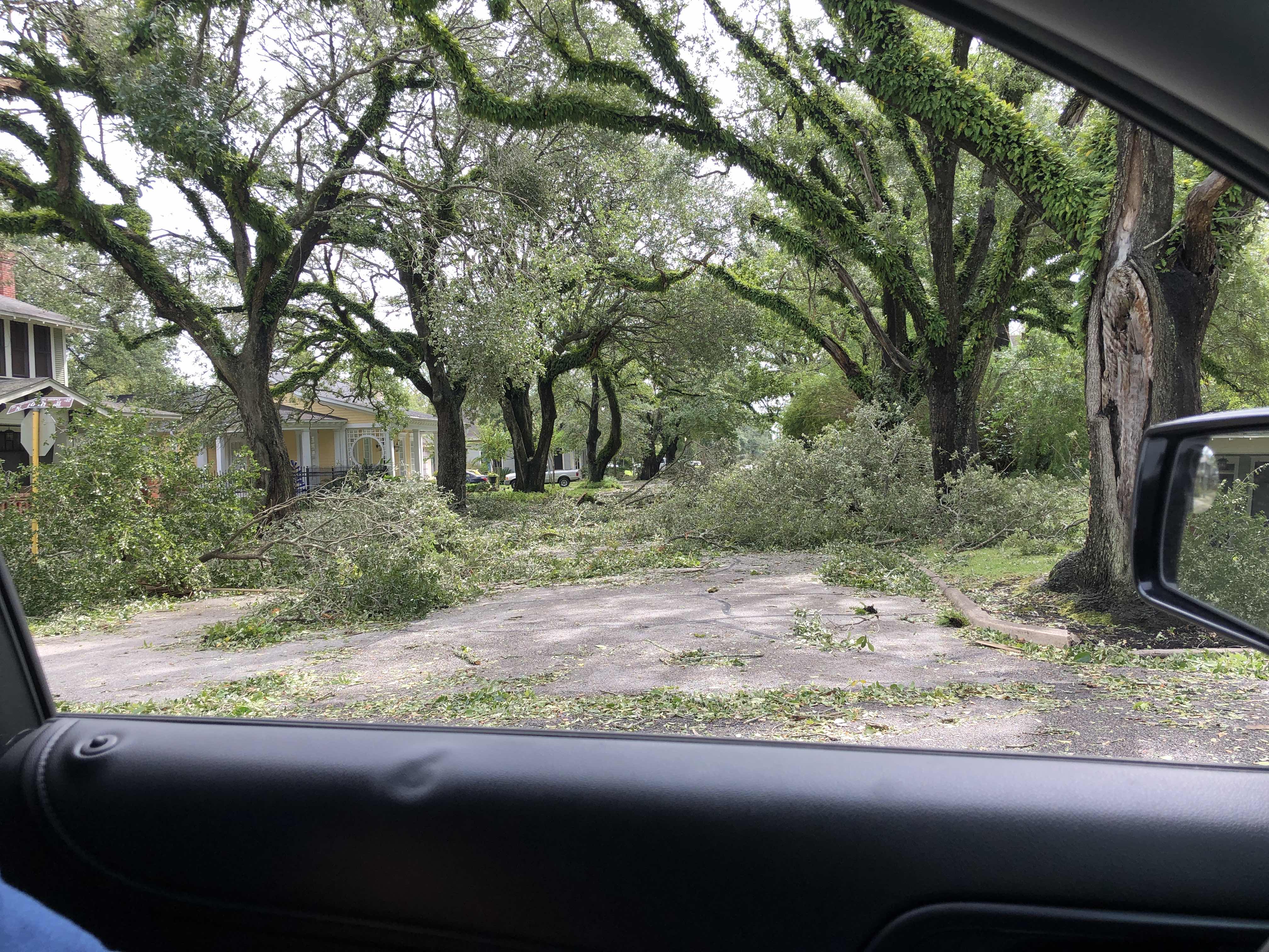 Orange Texas heavy damage.