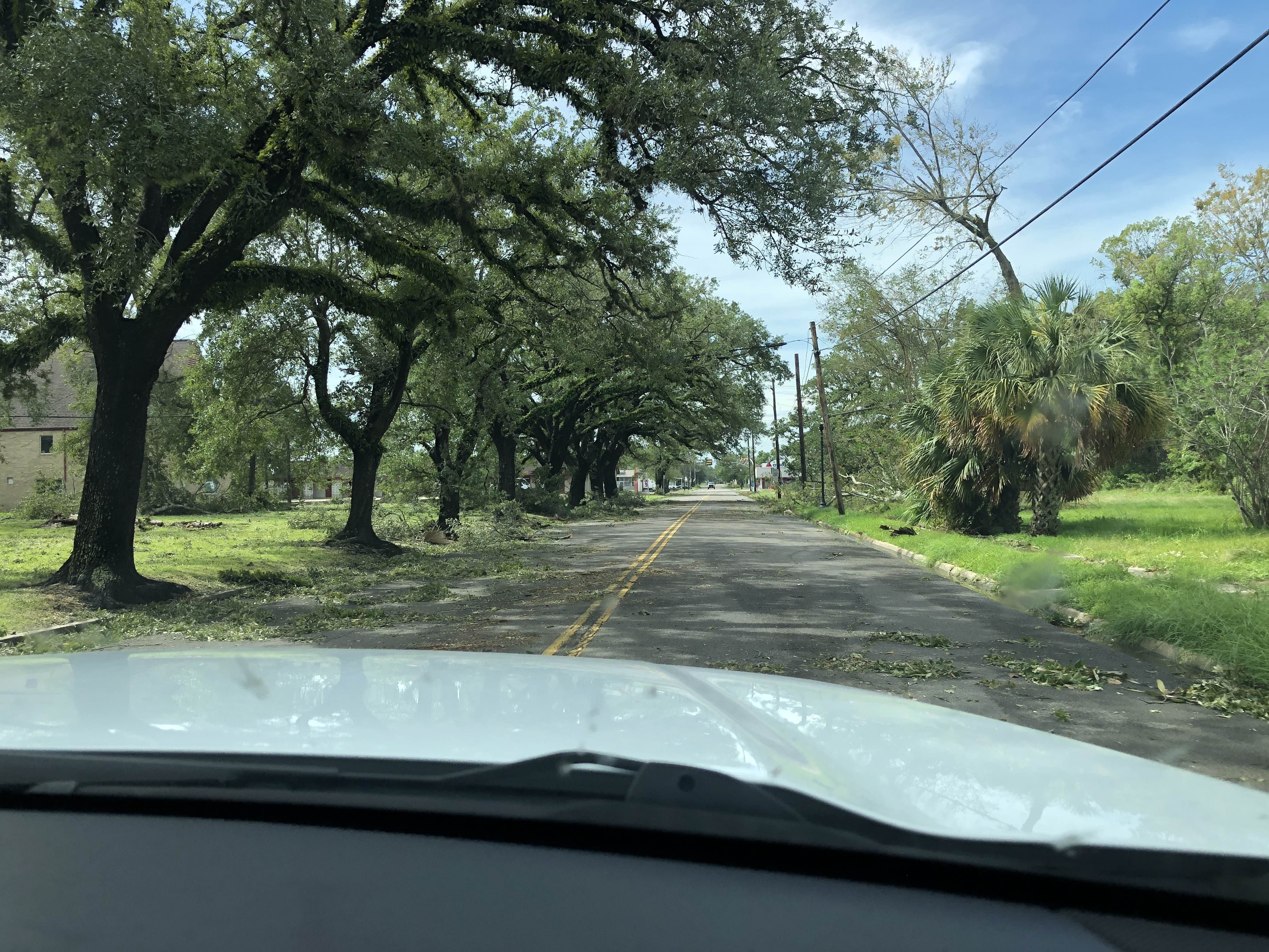 Orange Texas heavy damage.