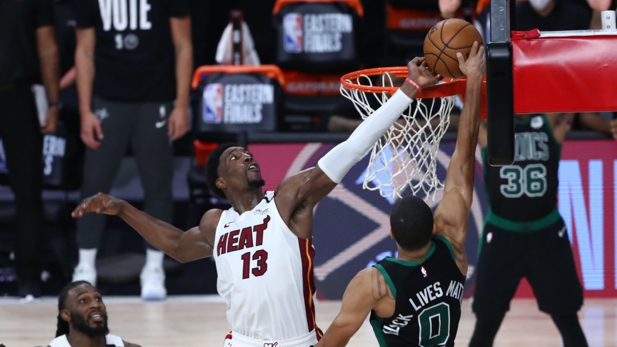 Bam Adebayo’s Block Vs. Jayson Tatum Instantly Hailed as One of Best in