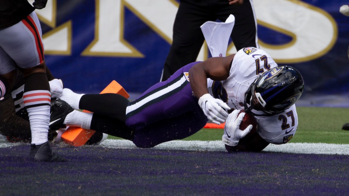 Rookie JK Dobbins Makes Ravens History With Rushing TD in First Career