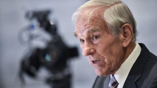 NEW YORK, NY - MAY 13: Texas Congressman Ron Paul attends Consensus 2019 at the Hilton Midtown on May 13, 2019 in New York City.