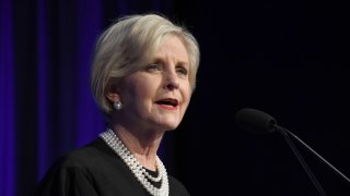 LOS ANGELES, CALIFORNIA - NOVEMBER 05: Cindy McCain speaks onstage during the U.S.VETS Salute Gala on November 05, 2019 in Los Angeles, California.