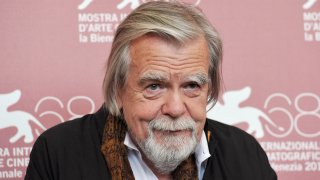 French actor Michael Lonsdale poses during the photocall of "Il villagio di cartone" at the 68th Venice Film Festival on September 6, 2011at Venice Lido. "Il villagio di cartone" is presented out of competition.