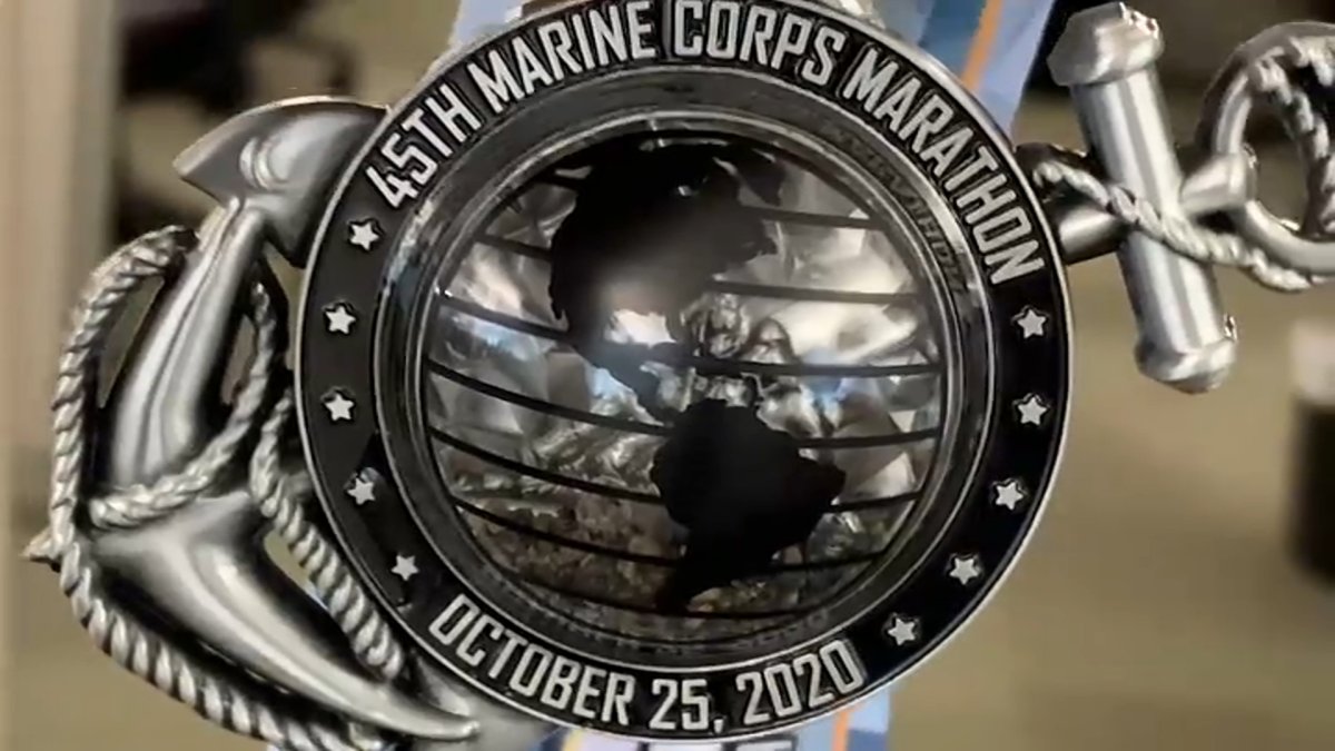 Marine Corps Marathon Medal Honors Iconic Moment in American History