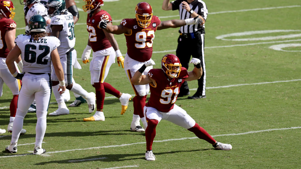 NFC Defensive Player of the Week Kerrigan Led Way for Washington in Win Over Eagles