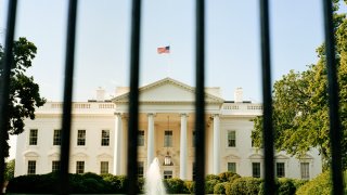 Tall fence outside the White House