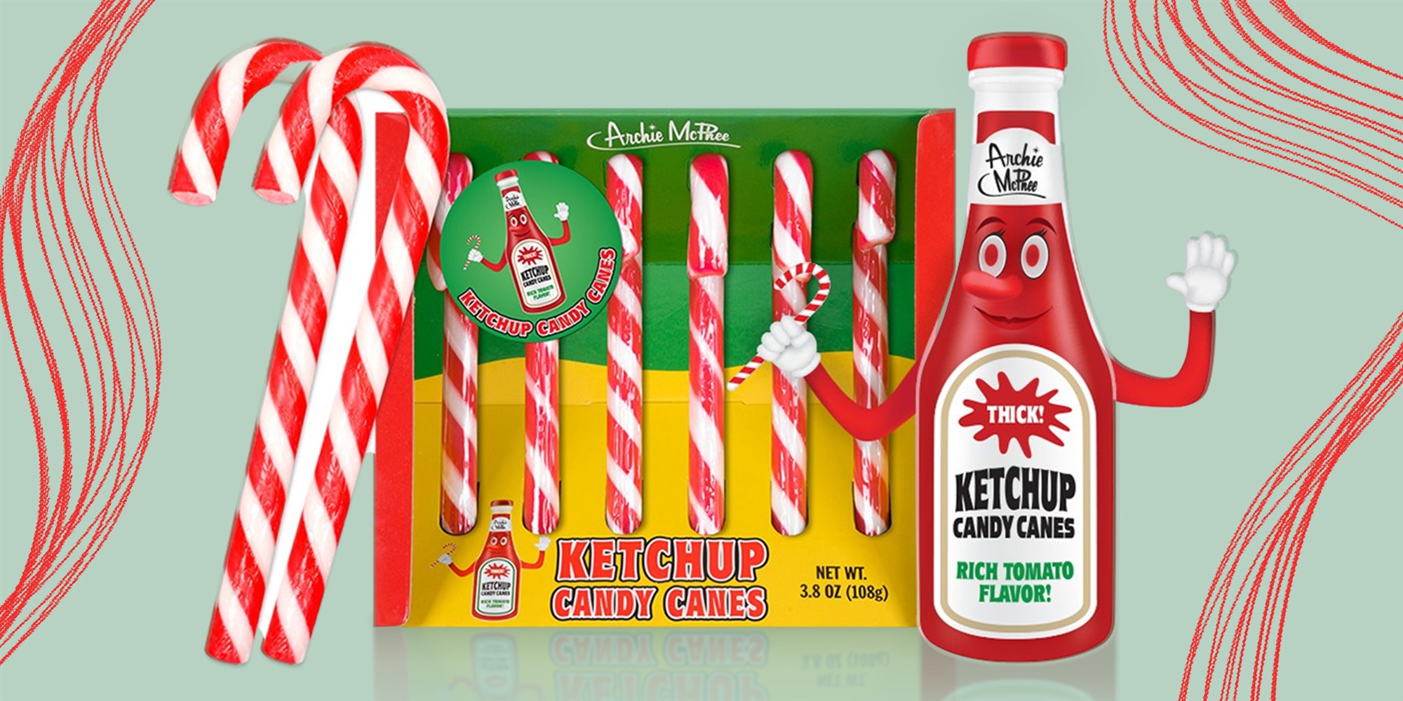 Ketchup Candy Canes Are the Christmas Treats No One Asked For
