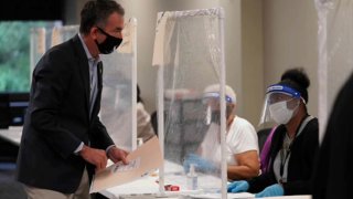 Gov. Ralph Northam voting last week