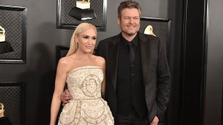 In this Jan. 26, 2020, file photo, Gwen Stefani and Blake Shelton attend the 62nd Annual Grammy Awards at Staples Center in Los Angeles.