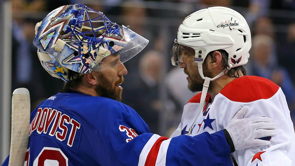 SEE IT Henrik Lundqvist Training in New Washington Capitals Jersey
