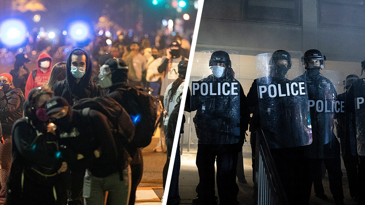 Photos Protesters Clash With Dc Police Over Karon Hylton Browns Death Nbc4 Washington 