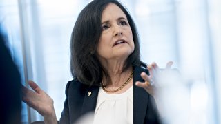 Judy Shelton, U.S. executive director for the European Bank for Reconstruction and Development, speaks during an interview in Washington, D.C., May 29, 2019.