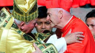 Cardinal Theodore Edgar McCarrick and John Paul II
