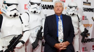 In this June 16, 2014, file photo, Dave Prowse aka Darth Vader attends the Metal Hammer Golden Gods awards at Indigo2 at O2 Arena in London, England.